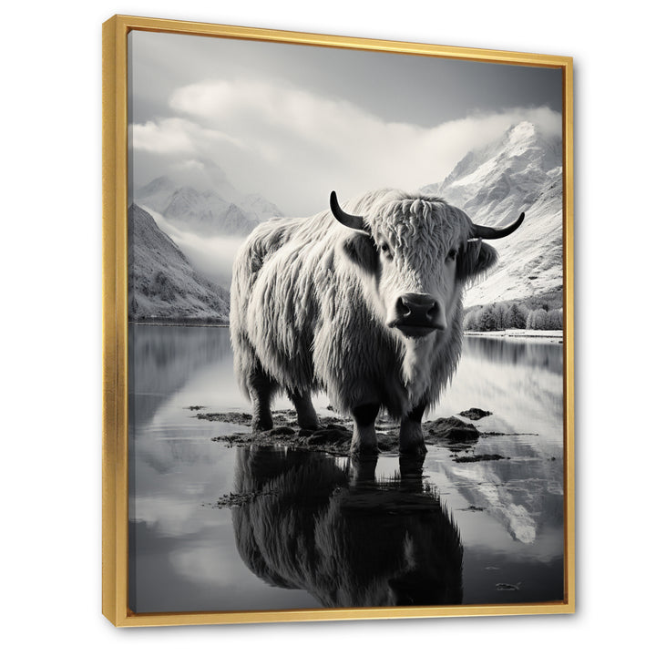 Yaks Serenade Of The Peak - Gray Yaks Wall Art