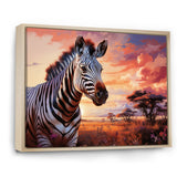 Zebra Scenery In Africa - Zebra Canvas Wall Art