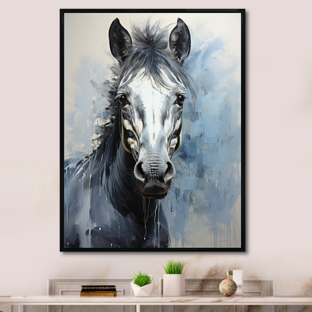 Zebra Bold Brushstrokes - Zebra Canvas Wall Art