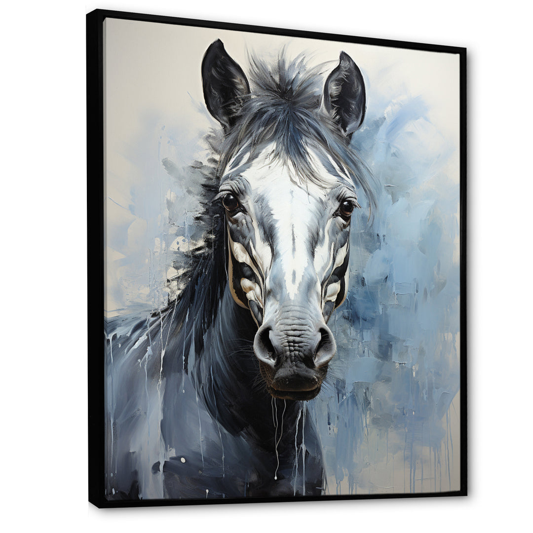 Zebra Bold Brushstrokes - Zebra Canvas Wall Art