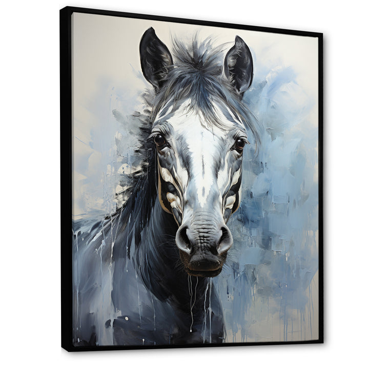 Zebra Bold Brushstrokes - Zebra Canvas Wall Art