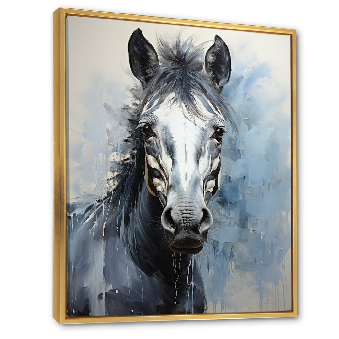 Zebra Bold Brushstrokes - Zebra Canvas Wall Art