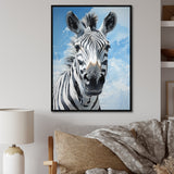 Contemporary Zebra Portrait - Zebra Wall Decor