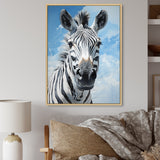 Contemporary Zebra Portrait - Zebra Wall Decor