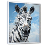 Contemporary Zebra Portrait - Zebra Wall Decor