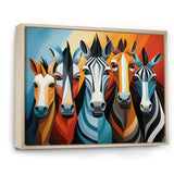 Zebra Cubist Family - Zebra Wall Art Prints