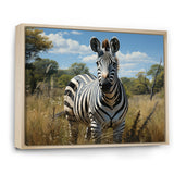 Zebra Realistic Wildlife Portrait - Zebra Wall Decor