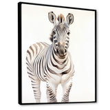 Zebra Watercolor Zebra This - Zebra Framed Canvas Art