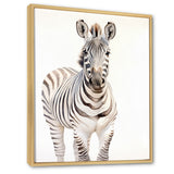 Zebra Watercolor Zebra This - Zebra Framed Canvas Art