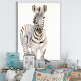 Zebra Watercolor Zebra This - Zebra Framed Canvas Art