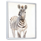 Zebra Watercolor Zebra This - Zebra Framed Canvas Art
