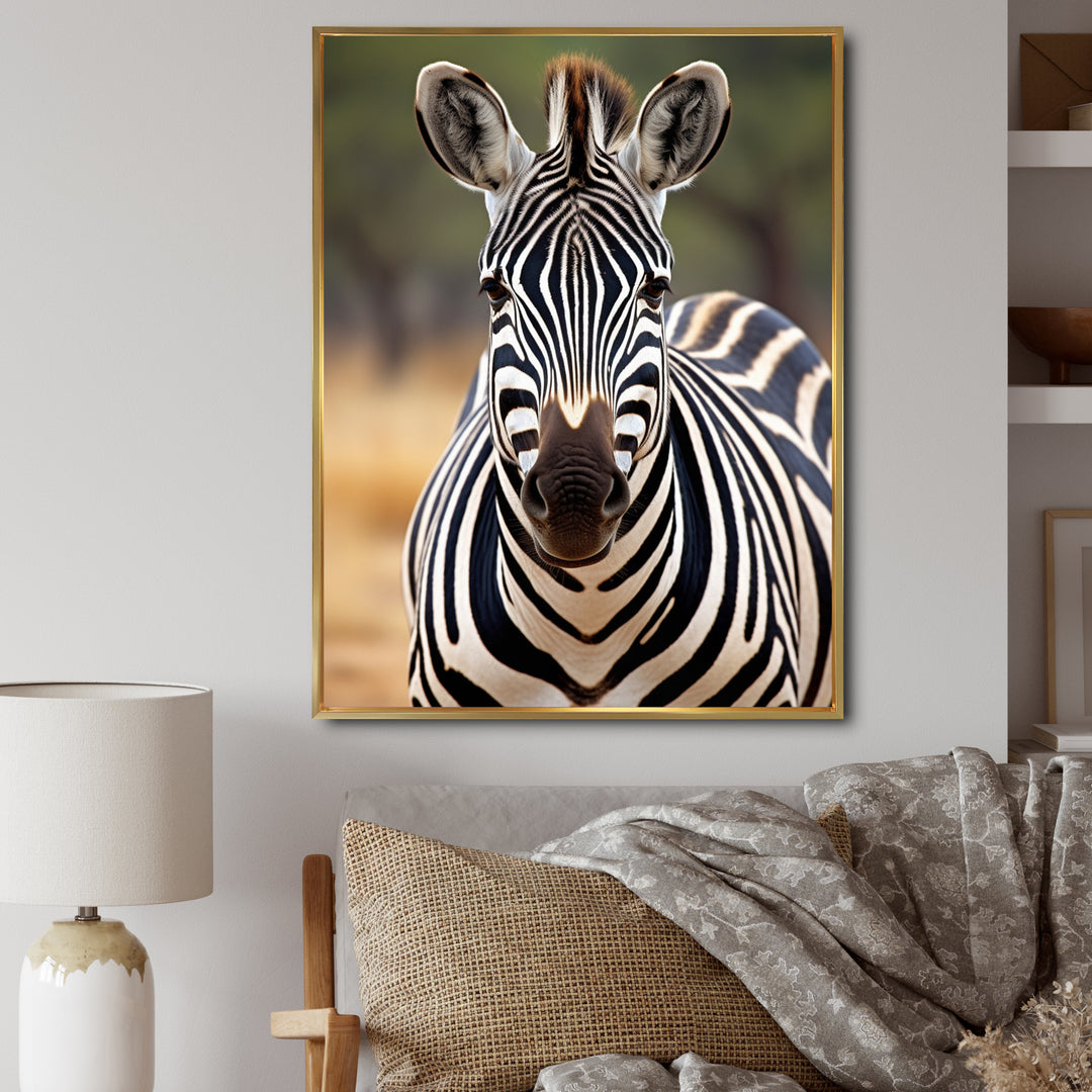 Zebra Patterns In - Zebra Living Room Wall Art