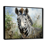 Zebra Stripes In Jungle - Zebra Bedroom Wall Art