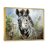 Zebra Stripes In Jungle - Zebra Bedroom Wall Art