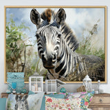 Zebra Stripes In Jungle - Zebra Bedroom Wall Art