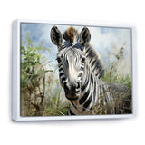 Zebra Stripes In Jungle - Zebra Bedroom Wall Art