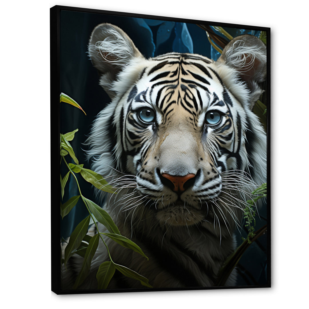 Tiger Zenith Portrait - Zebra Canvas Wall Art