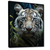 Tiger Zenith Portrait - Zebra Canvas Wall Art