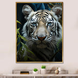 Tiger Zenith Portrait - Zebra Canvas Wall Art