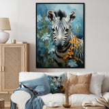 Zebra Zenith Portrait - Zebra Canvas Wall Art