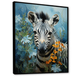 Zebra Zenith Portrait - Zebra Canvas Wall Art