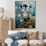 Zebra Zenith Portrait - Zebra Canvas Wall Art