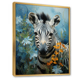 Zebra Zenith Portrait - Zebra Canvas Wall Art