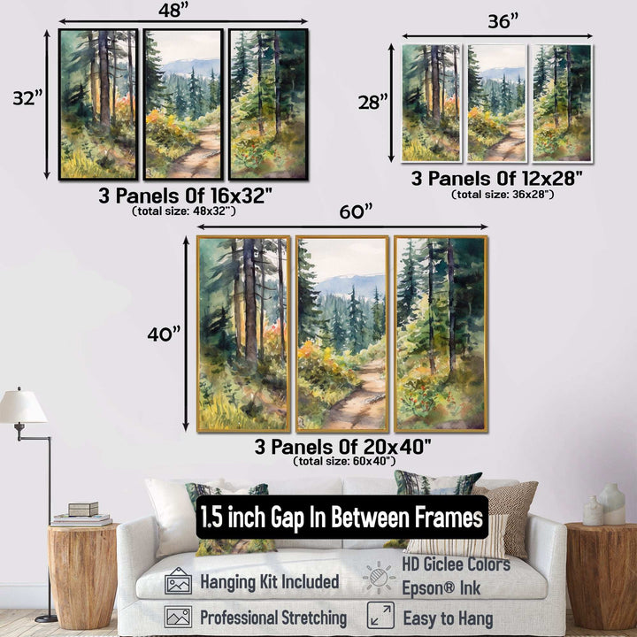 USA Great Smoky Mountains Landscape I - Multi-Panel Canvas Prints