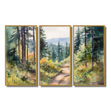 Little Road In Mountain Landscape X - Multi-Panel Canvas Prints