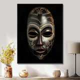 Ethnical Traditional African Mask IV - People Canvas Wall Art