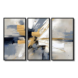 Grey and Gold Transcendent Impressions I - Multi-Panels