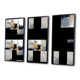 Grey and Gold Transcendent Impressions I - Multi-Panels