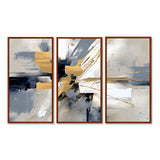 Grey and Gold Transcendent Impressions I - Multi-Panels