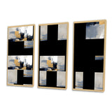 Grey and Gold Transcendent Impressions I - Multi-Panels