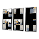 Grey and Gold Transcendent Impressions I - Multi-Panels