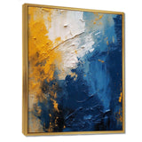 Blue and Yellow Intuitive Expressions I - Abstract Canvas Wall Art