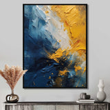 Blue and Yellow Intuitive Expressions II - Abstract Canvas Wall Art