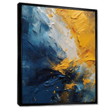 Blue and Yellow Intuitive Expressions II - Abstract Canvas Wall Art