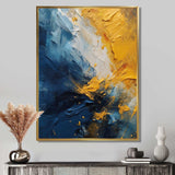 Blue and Yellow Intuitive Expressions II - Abstract Canvas Wall Art