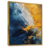 Blue and Yellow Intuitive Expressions II - Abstract Canvas Wall Art