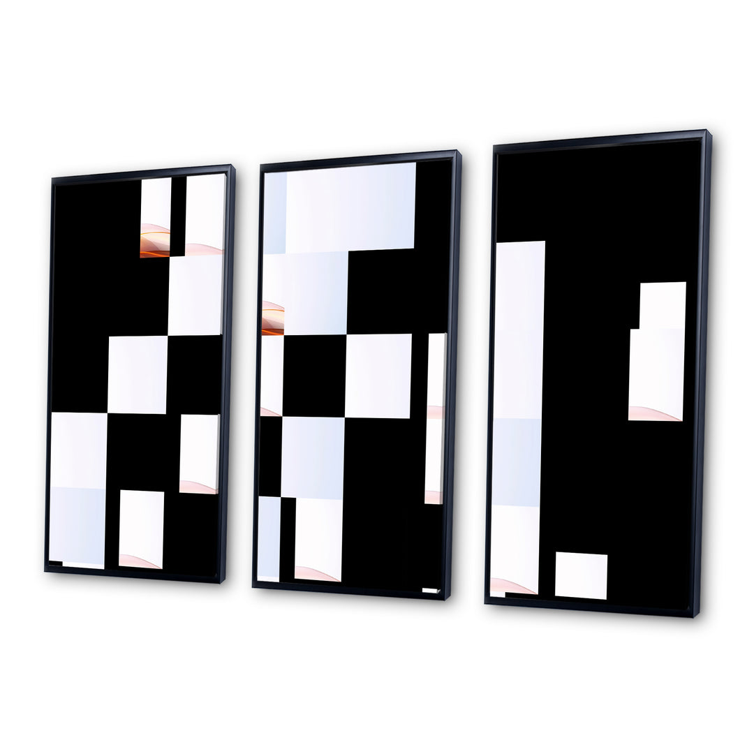 Orange Blue Fractal Fluidity I - Multi-Panels