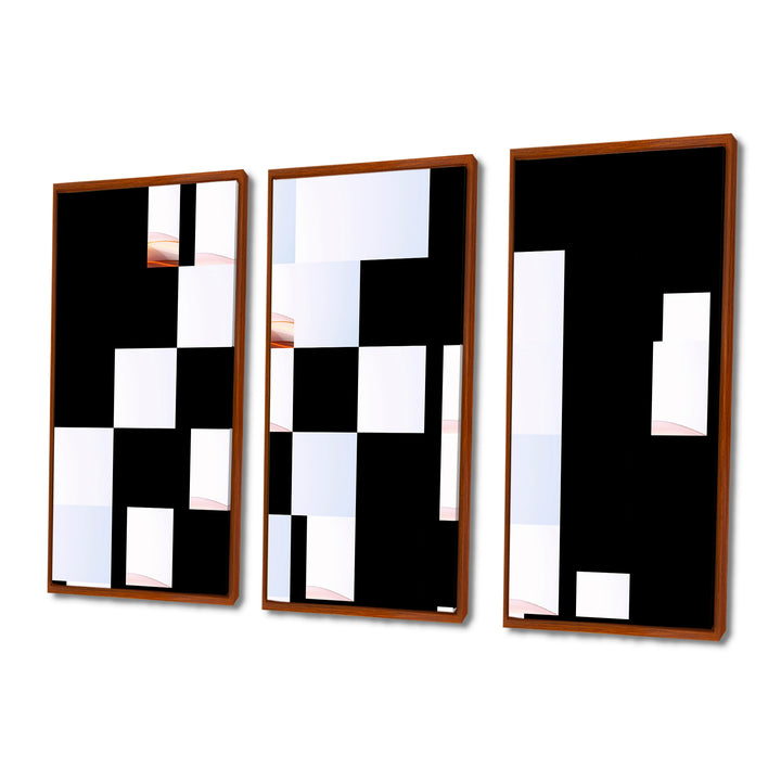 Orange Blue Fractal Fluidity I - Multi-Panels