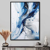 Blue and Grey Ethereal Elixir I - Abstract Canvas Wall Art