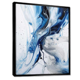 Blue and Grey Ethereal Elixir I - Abstract Canvas Wall Art