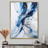 Blue and Grey Ethereal Elixir I - Abstract Canvas Wall Art