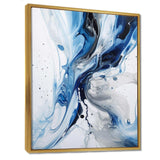 Blue and Grey Ethereal Elixir I - Abstract Canvas Wall Art