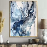 Blue and Grey Ethereal Elixir II - Abstract Canvas Wall Art