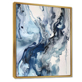 Blue and Grey Ethereal Elixir II - Abstract Canvas Wall Art