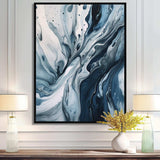 Blue and Grey Ethereal Elixir III - Abstract Canvas Wall Art