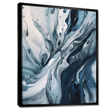 Blue and Grey Ethereal Elixir III - Abstract Canvas Wall Art